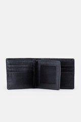 Mens original leather wallet with crocodile texture in black colour by JULKE