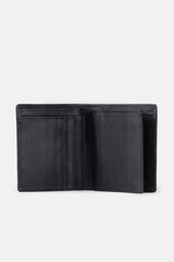 Mens original leather wallet with crocodile texture in black colour by JULKE